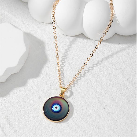 Simple Style Classic Style Devil's Eye Alloy Women's Earrings Necklace