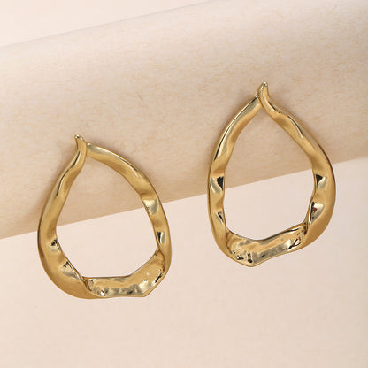 Wholesale Jewelry Modern Style Classic Style Water Droplets Alloy Ear Studs