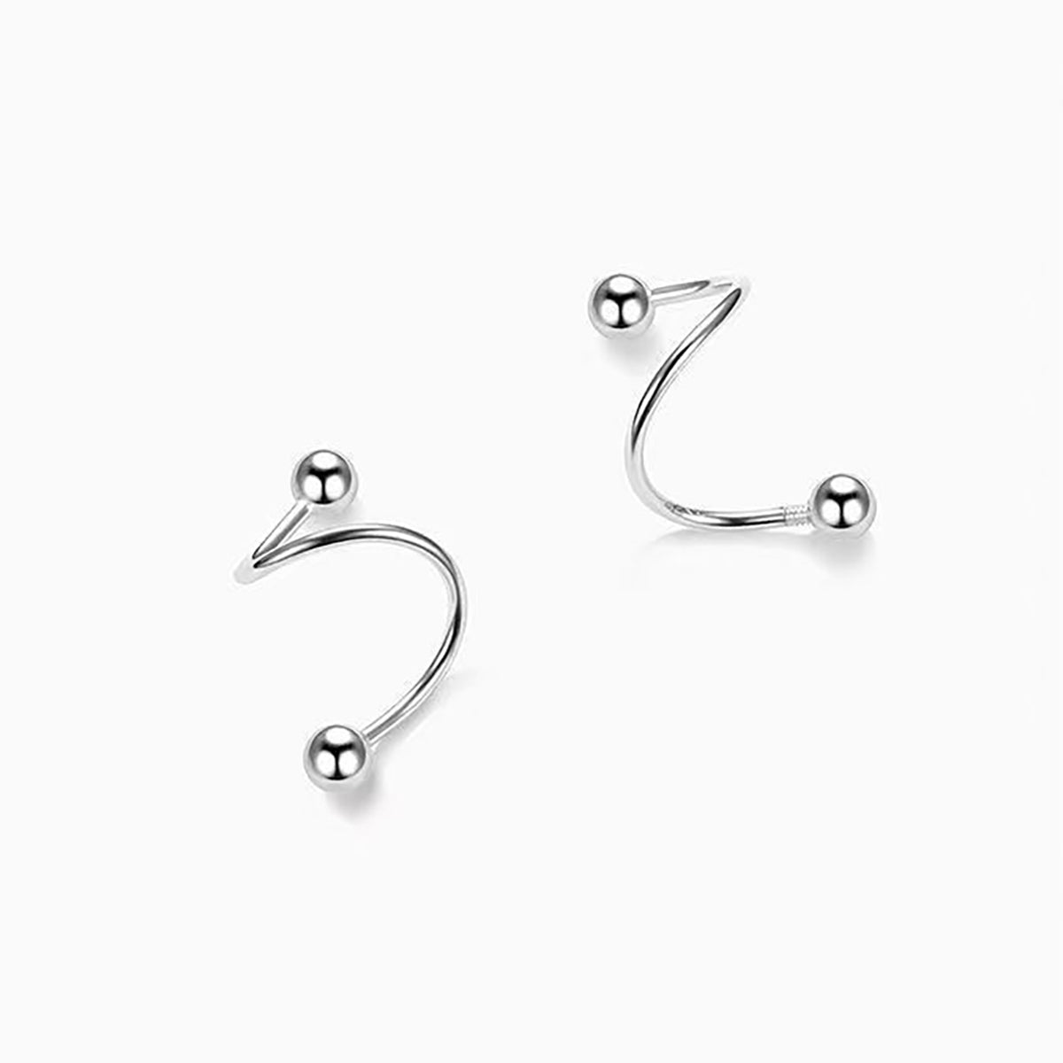 1 Pair Simple Style Star Moon Plating Sterling Silver 18k Gold Plated Rhodium Plated Ear Studs