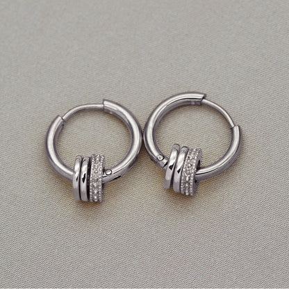 Fashion Non-fading Stainless Steel Earrings Simple Earrings