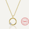 Elegant Classic Style Cross Sterling Silver Plating Inlay Pearl Zircon 18k Gold Plated Pendant Necklace