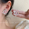 1 Pair Elegant Simple Style Petal Patchwork Synthetic Resin Ear Studs