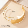 Hip-hop Punk Irregular Geometric Solid Color Alloy Plating Gold Plated Women's Choker