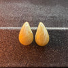 1 Pair Vintage Style Water Droplets Stoving Varnish Plastic Ear Studs