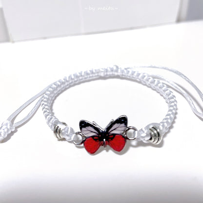 Simple Style Butterfly Alloy Plating Couple Bracelets