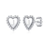 1 Pair Casual Elegant Letter Heart Shape Plating Copper 14k Gold Plated Ear Studs