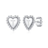 1 Pair Casual Elegant Letter Heart Shape Plating Copper 14k Gold Plated Ear Studs