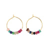 1 Pair Ig Style Simple Style Color Block Plating Copper 18k Gold Plated Hoop Earrings