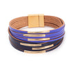 Wholesale Jewelry Simple Style Streetwear Geometric Pu Leather Bangle