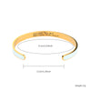 Casual Classic Style Geometric Stainless Steel Epoxy Plating Gold Plated Bangle