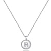 Casual Classic Style Shiny Round Letter Copper 14k Gold Plated Zircon Pendant Necklace In Bulk