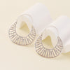 1 Pair Lady Streetwear Geometric Copper Earrings