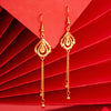 1 Pair Simple Style Flower Bow Knot Copper Plating Drop Earrings