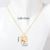 Streetwear Sun Moon Stainless Steel Plating 18k Gold Plated Pendant Necklace