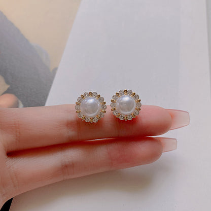 1 Pair Elegant Sweet Geometric Solid Color Alloy Drop Earrings