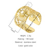 Fashion Geometric Titanium Steel Plating Natural Stone Shell Open Ring