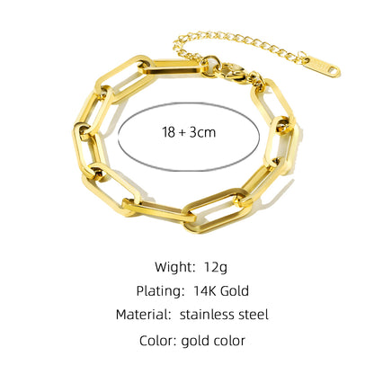 Fashion Solid Color Titanium Steel Plating Inlay Artificial Gemstones Bracelets