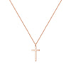 Simple Style Commute Cross Sterling Silver Plating 14k Gold Plated Rose Gold Plated Silver Plated Pendant Necklace