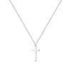 Simple Style Commute Cross Sterling Silver Plating 14k Gold Plated Rose Gold Plated Silver Plated Pendant Necklace