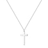 Simple Style Commute Cross Sterling Silver Plating 14k Gold Plated Rose Gold Plated Silver Plated Pendant Necklace