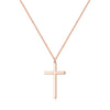 Simple Style Commute Cross Sterling Silver Plating 14k Gold Plated Rose Gold Plated Silver Plated Pendant Necklace