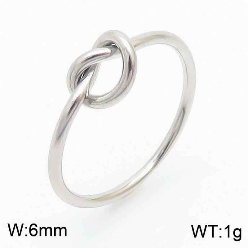 Wholesale Jewelry Simple Style Commute Solid Color Titanium Steel 18K Gold Plated Plating Rings