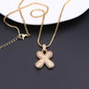 Simple Style Shiny Letter Copper 18k Gold Plated Zircon Pendant Necklace In Bulk