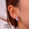 1 Pair Glam Simple Style Color Block Inlay Copper Zircon Ear Studs