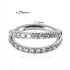 Fashion Moon Water Droplets Metal Inlay Zircon Nose Ring Nose Studs