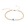 Simple Style Geometric Hand Of Fatima Seed Bead Rope Copper Wholesale Drawstring Bracelets