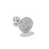 Fashion Flower Brass Inlay Zircon Ear Studs 1 Piece