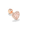 Fashion Flower Brass Inlay Zircon Ear Studs 1 Piece