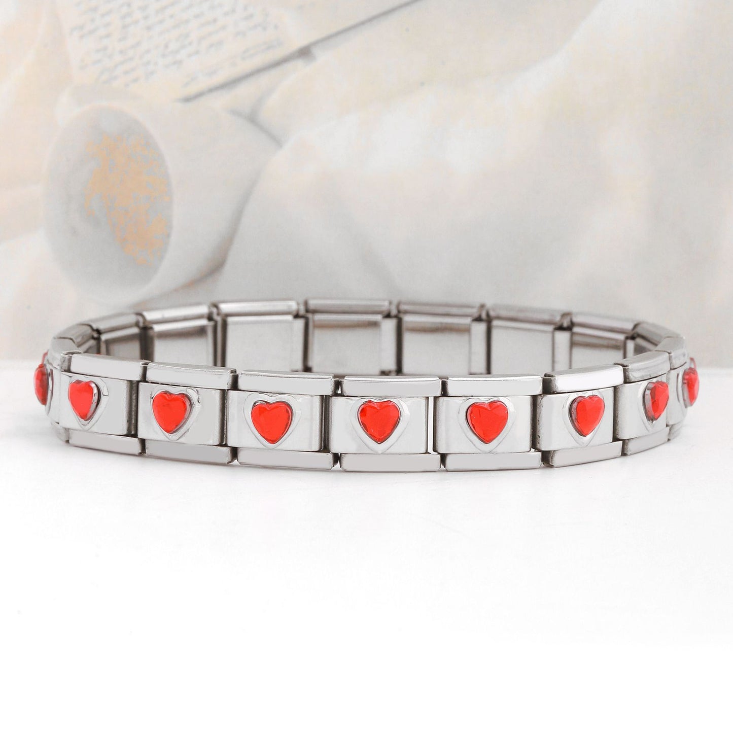 Simple Style Heart Shape Stainless Steel Handmade Bracelets