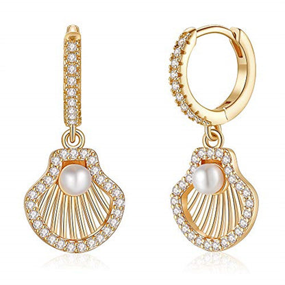 1 Pair Casual Elegant Devil's Eye Crown Butterfly Plating Inlay Copper Zircon 14k Gold Plated White Gold Plated Drop Earrings