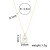 Simple Style Solid Color Sterling Silver Plating 14k Gold Plated Pendant Necklace