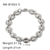 Vintage Style Simple Style Geometric Stainless Steel Plating 18k Gold Plated Silver Plated Bracelets