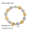 Vintage Style Simple Style Geometric Stainless Steel Plating 18k Gold Plated Silver Plated Bracelets