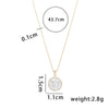 Simple Style Solid Color Sterling Silver Plating 14k Gold Plated Pendant Necklace