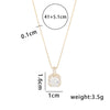 Simple Style Solid Color Sterling Silver Plating 14k Gold Plated Pendant Necklace