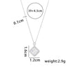 Simple Style Solid Color Sterling Silver Plating 14k Gold Plated Pendant Necklace