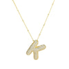 Simple Style Classic Style Letter Copper 18k Gold Plated Pendant Necklace In Bulk