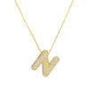 Simple Style Classic Style Letter Copper 18k Gold Plated Pendant Necklace In Bulk