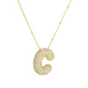 Simple Style Classic Style Letter Copper 18k Gold Plated Pendant Necklace In Bulk