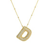 Simple Style Classic Style Letter Copper 18k Gold Plated Pendant Necklace In Bulk