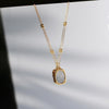 Wholesale Vintage Style Rose Flower Stainless Steel Titanium Steel Plating Pendant Necklace