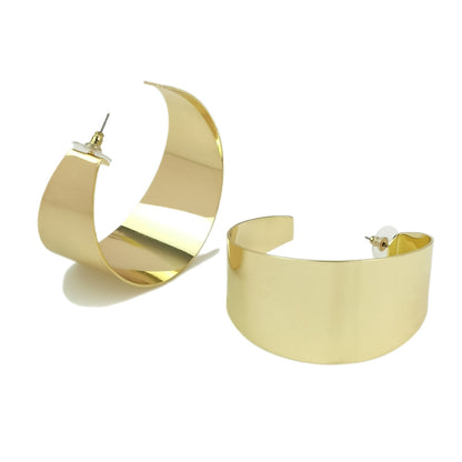 1 Pair Simple Style Commute Solid Color Plating Alloy Gold Plated Ear Studs