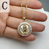 Simple Style Commute Round Copper Zircon Pendant Necklace In Bulk