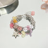 Sweet Color Block Water Droplets Alloy Wholesale Bracelets