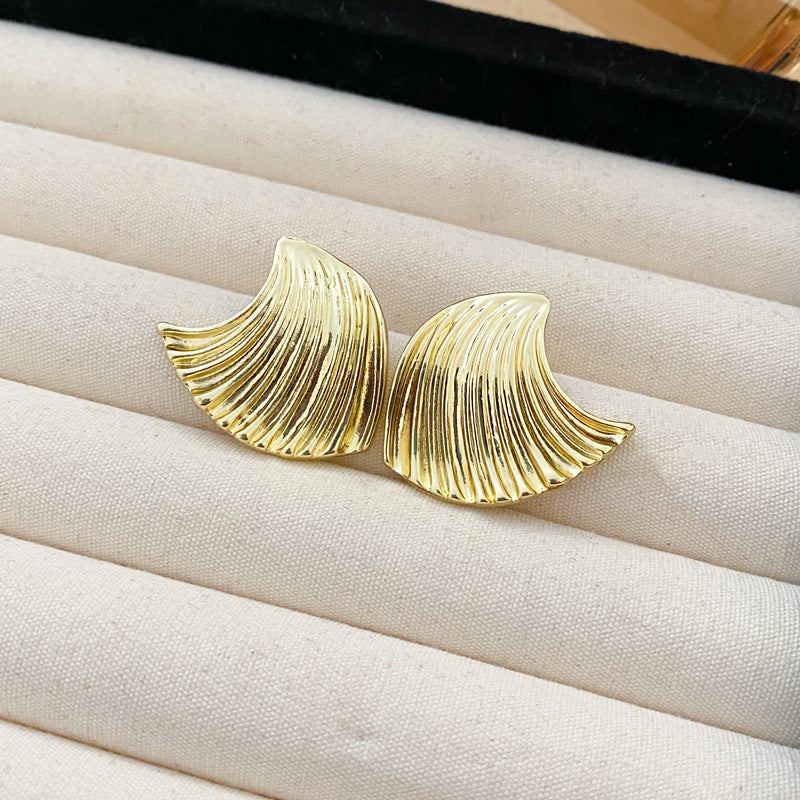 1 Pair Simple Style Commute Water Droplets Plating Alloy Gold Plated Ear Studs