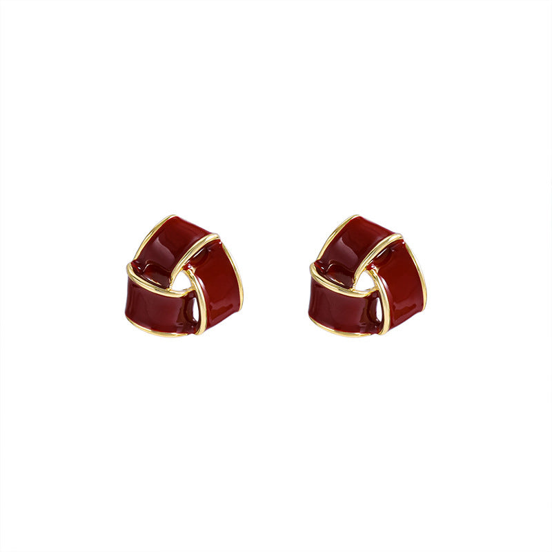 1 Pair Ig Style Elegant Basic Geometric Resin Sterling Silver Ear Studs